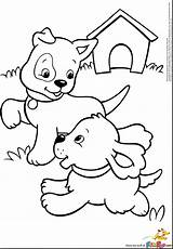 Puppy Coloring Pages Dog Printable Kids Boxer Print Kitten Maltese Colouring Baby Dogs Puppies Color Shower Sheets Printouts Outline Duck sketch template