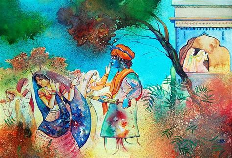 mythological origins  holi ancient  colorful festival