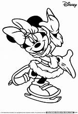 Coloring Christmas Minnie Pages Mouse Disney Kids Print Skating Ice Printable Color Pluto Holiday Getcolorings Getdrawings sketch template