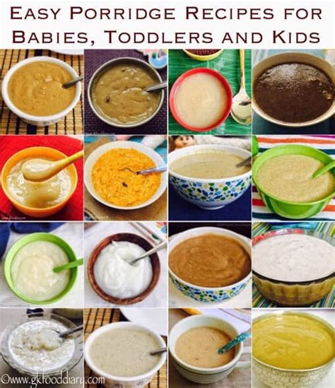 easy porridge recipes  babies toddlers  kids