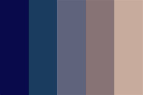 Blue Brown Hair Color Palette