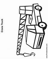 Coloring Truck Crane Pages Printactivities Gif 92kb Drawings Popular sketch template