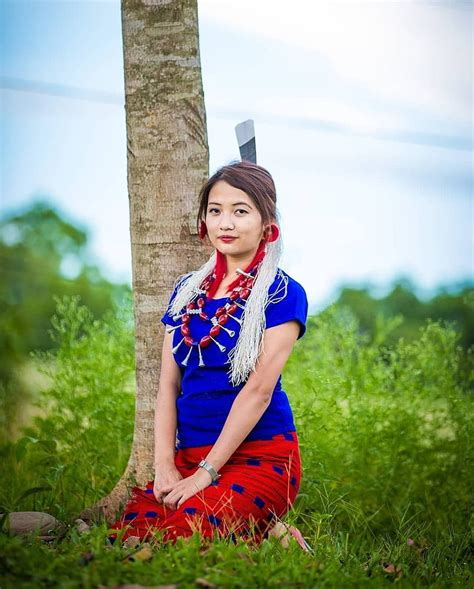 Beautiful Ao Naga Girl In Traditional Attire Nagaland Hd Phone