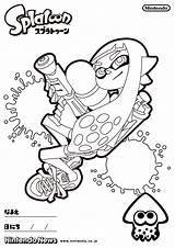 Splatoon Coloring Pages Printable Inkling Sheet Girl Nintendo Sketch Template Give Sheets Turf Break War Comments Game Coloringfolder sketch template