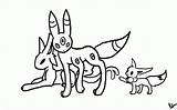 Umbreon Coloring Pages Pokemon Espeon Drawing Color Popular Print Getdrawings Getcolorings Library Clipart sketch template