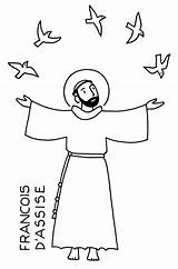 Coloring Saints Pages St Assisi Saint Francis Comments sketch template