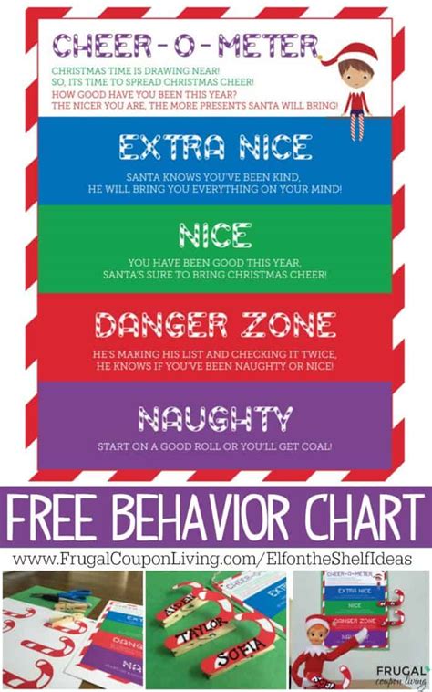 elf   shelf behavior chart cheer  meter