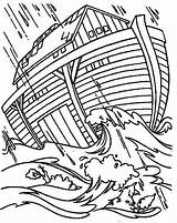 Flood Noah Coloring Ark Pages Noahs Drawing Great Preschool Bible Getdrawings Print Color Getcolorings Template sketch template