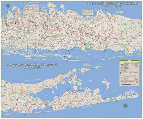 long island street map cities  towns map