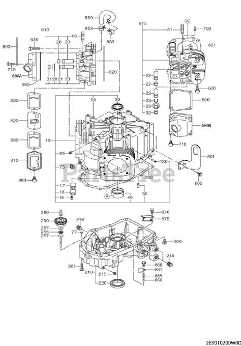 subaru robin ehvc eh subaru robin engine  crankcase parts lookup  diagrams