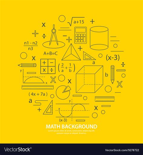 math icon background royalty  vector image