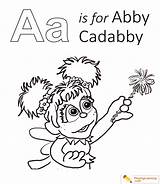 Abby Cadabby sketch template