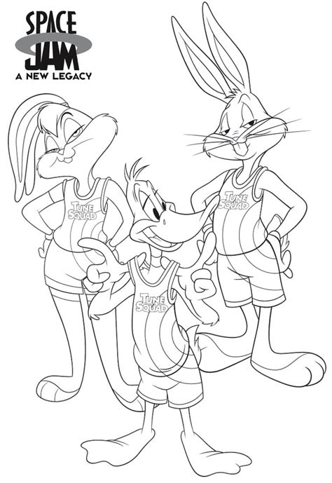 space jam daffy duck coloring page  printable coloring pages  kids