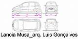 Lancia Musa Autocad Completas Bloques Estás Vehículos Visitantes sketch template