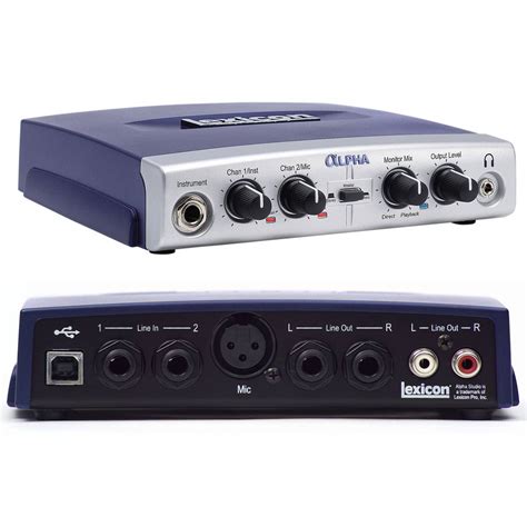 lexicon alpha stereo usb audio interface usb interfaces  inta