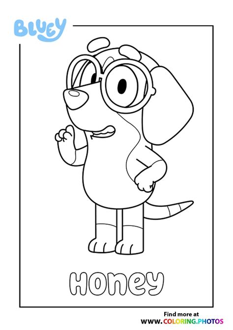 bluey coloring pages  kids   easy print