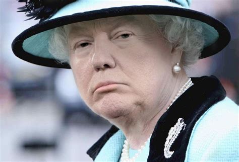 internet photoshopped donald trump   queen   scarily convincing