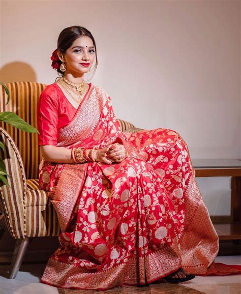 This Bride Wore Saree For Not 1 2 But 4 Of Her Wedding Functions L