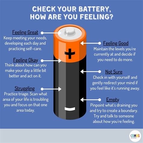 check  battery    feeling camhs professionals