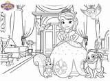 Mewarnai Pintar Principessa Amici Sophie Kartun Suoi Stanza Animali Palazzo Reale Coloradisegni Rapunzel Chronicles Ebcs sketch template