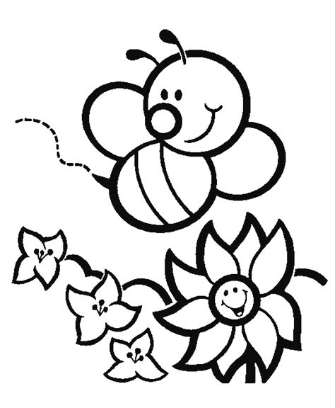 bee coloring pages preschool  kindergarten desenho de abelha