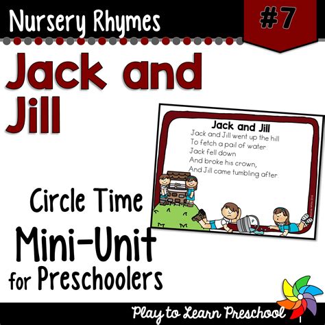 jack  jill nursery rhyme play  learn preschool