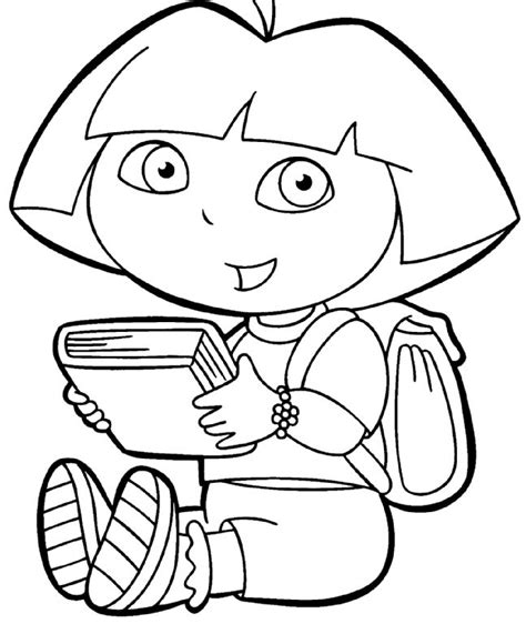 kids reading books coloring pages coloring pages  kids