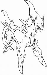 Arceus Pokemon Attaches Forms sketch template