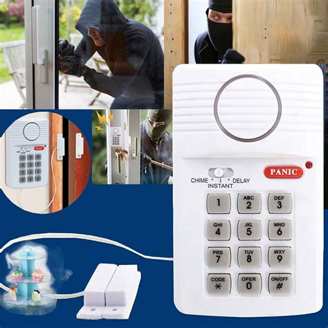 buy hotbest door  window alarms system wireless  panic button keypad  db loud smart