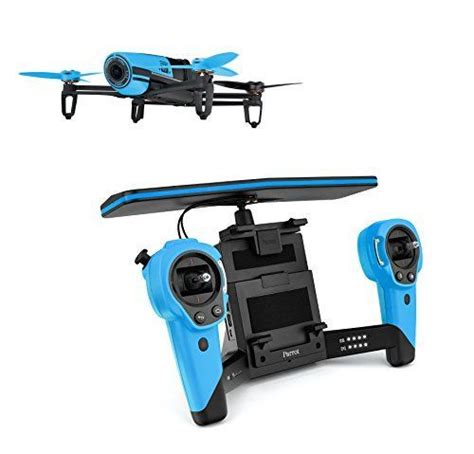 parrot bebop quadcopter drone  sky controller bundle blue read  reviews
