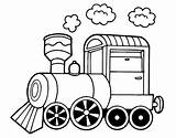 Coloring Steam Coloringcrew Locomotive sketch template