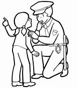 Policial Parle Agente Menina Ajudando Desenho Tudodesenhos sketch template