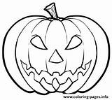 Pumpkin Halloween Coloring Scary Pages Printable Outline Drawing Cute Creepy Kid Print Color Easy Pumpkins Evil Head Vine Very Colouring sketch template