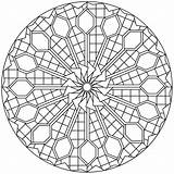 Coloring Pages Adults Mandala Detailed Typical sketch template