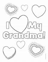 Coloring Grandpa Birthday Pages Happy Grandma Comments sketch template