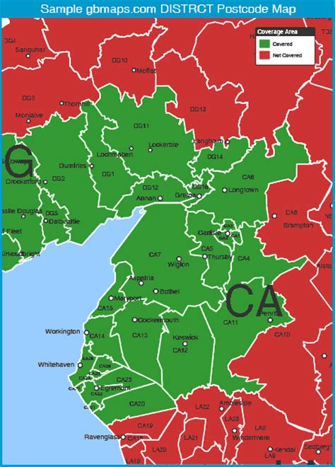 customising  uk postcode  county map
