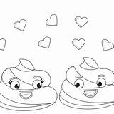 Poop Emoji sketch template