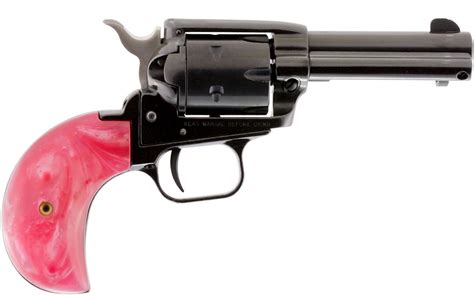 heritage rough rider bird head lr  mag revolver  pink pearl grips cosmetic blemishes