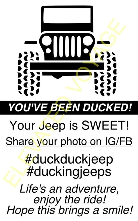 jeep duck tags printable digital etsy   jeep printable tags
