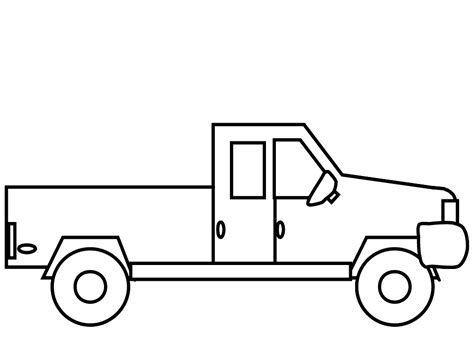 coloring page truck coloring pages