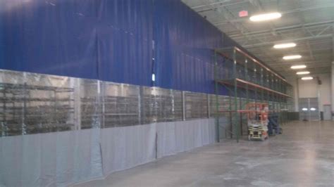 industrial warehouse curtain dividers commercial vinyl