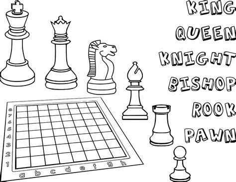 dibujos de piezas de ajedrez  colorear  colorear pintar  imprimir dibujos onlinecom
