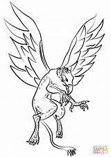 Griffin Template Coloring sketch template