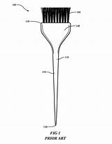 Patents Brush Hair Drawing sketch template