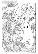 Ghost Colouring Thesadghostclub Depression sketch template