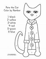 Pete Cat Coloring Buttons Pages Groovy Color His Four Printable Number Activities Printables Preschool Worksheets Template Getcolorings Book Cats Halloween sketch template