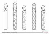 Colouring 70th Candle sketch template