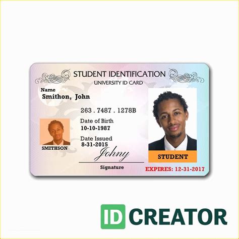 id template   state identification card templates heritagechristiancollege