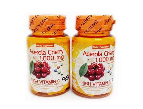 acerola cherry 1 000mg high vitamin c natural vitamin c to