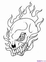 Cool Draw Skull Step sketch template